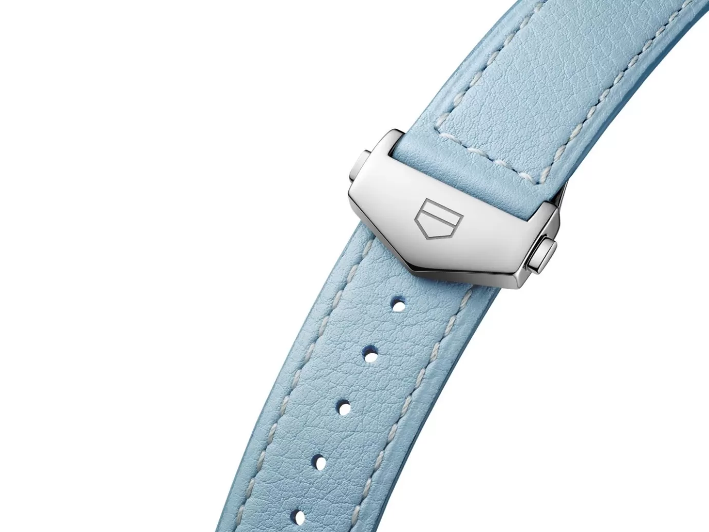 TAG Heuer Carrera 36Mm Baby Blue Leather Strap