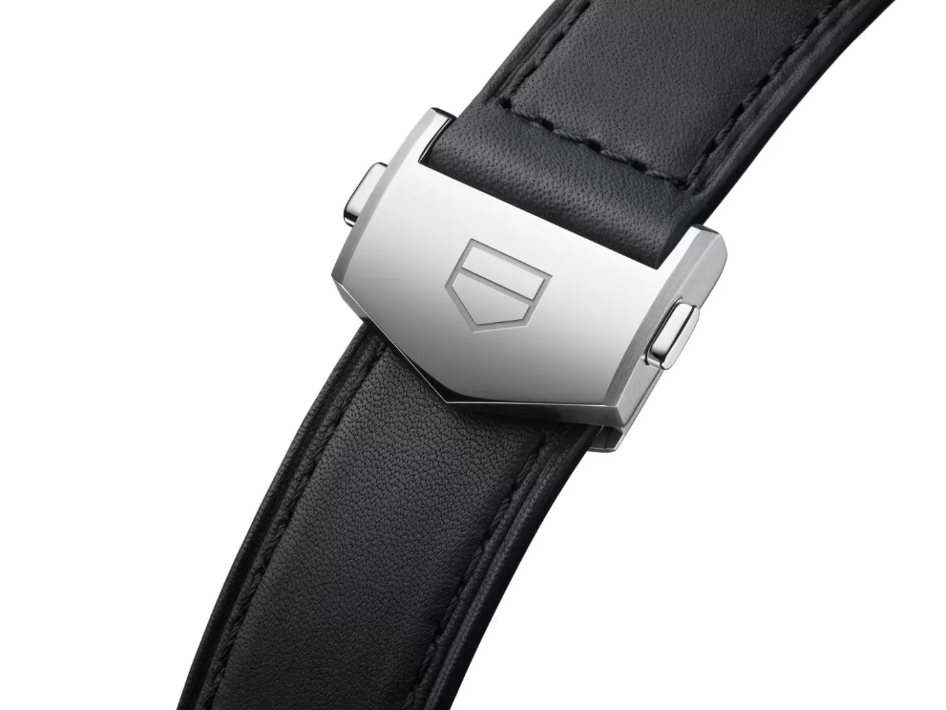 TAG Heuer Carrera 39Mm Black Perforated Leather Strap