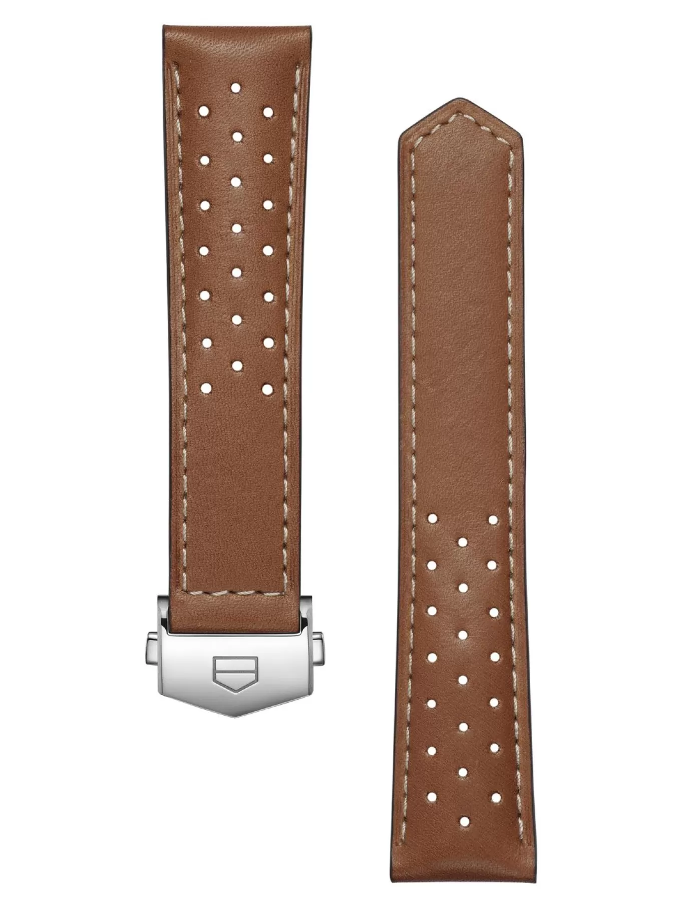 TAG Heuer Carrera 39Mm Brown Perforated Leather Strap