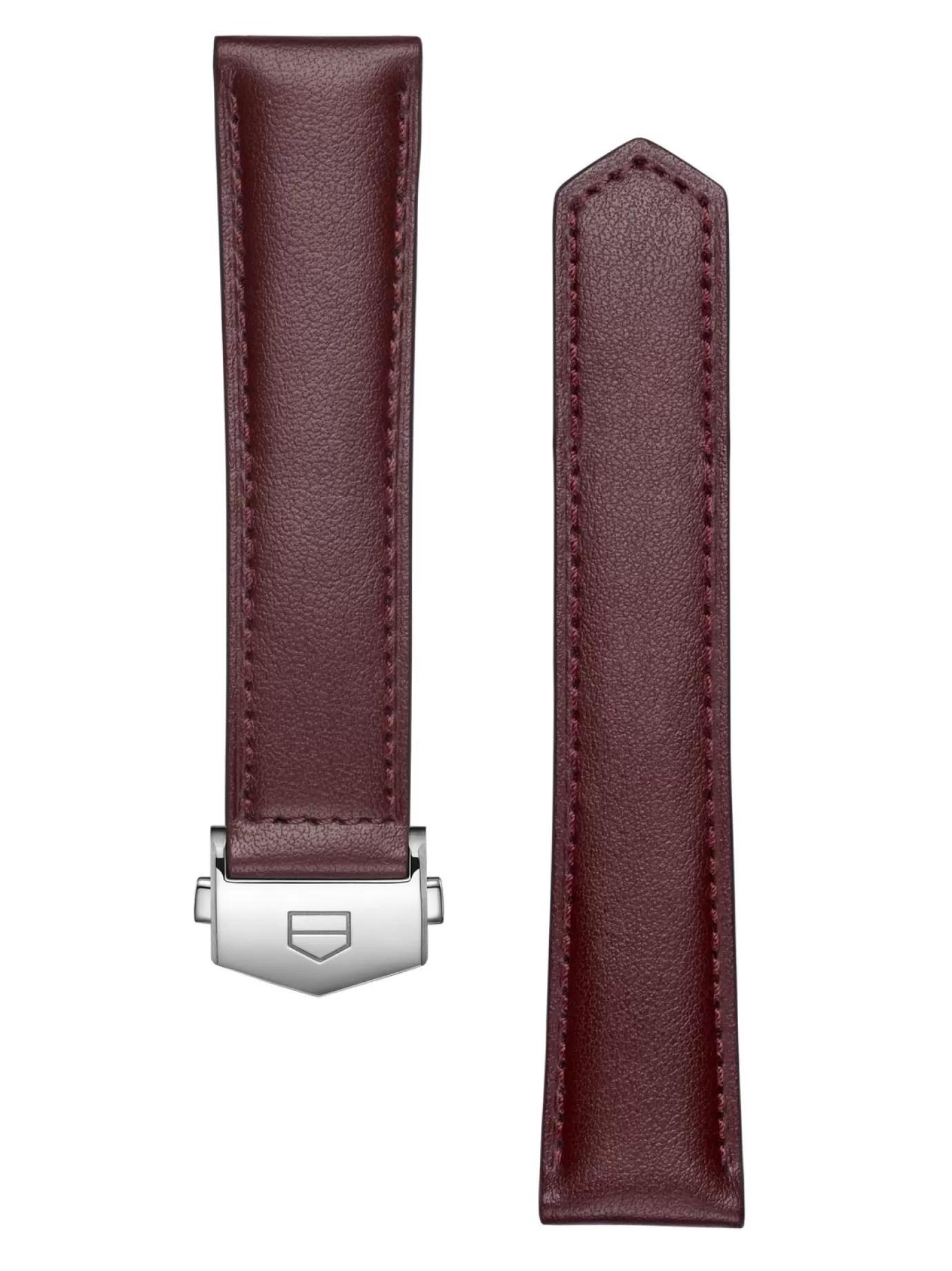 TAG Heuer Carrera 39Mm Burgundy Leather Strap
