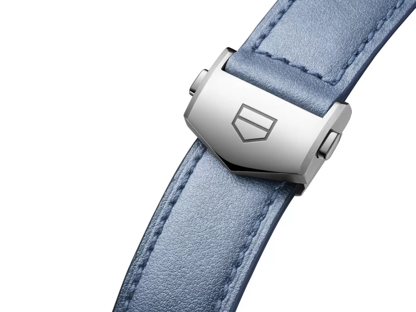 TAG Heuer Carrera 39Mm Metallic Blue Leather Strap