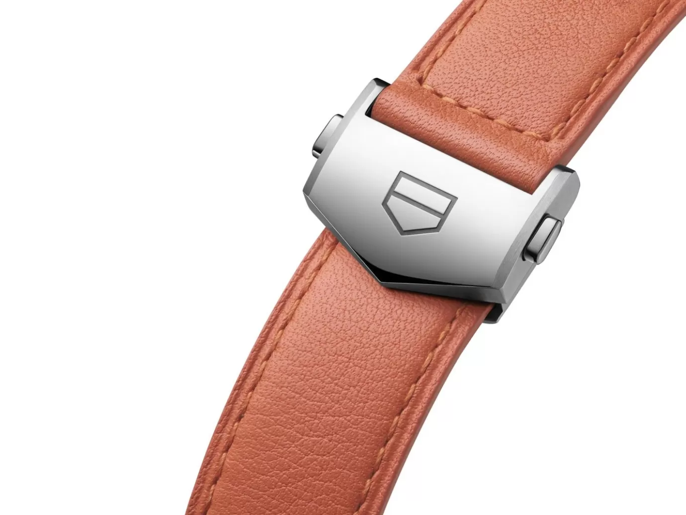 TAG Heuer Carrera 39Mm Orange Leather Strap